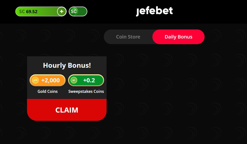 Daily bonus button location