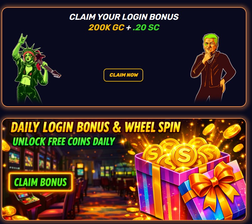 Daily bonus button location